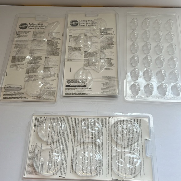 Lollipop form molds for Chocolate, NWT bundle set of 6 - Picture 7 of 7